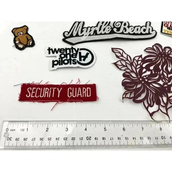 20 PC Assorted Sewing Applique Patches Iron on Sew On NEW Mixed Vintage - Picture 5 of 8